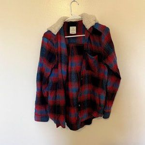 American Eagle Hooded Flannel